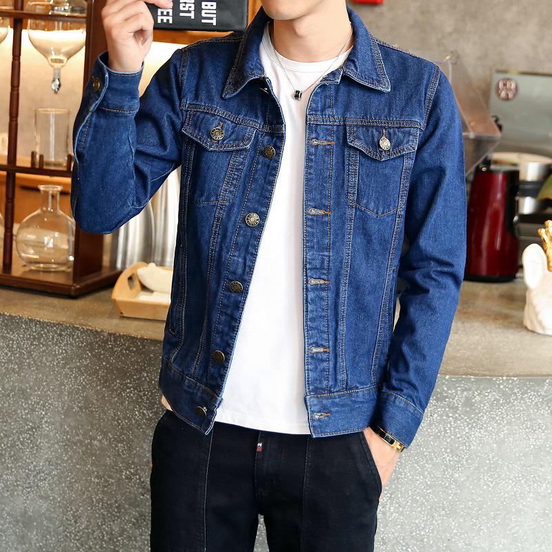 New Jacket, Youth Denim, Men's Korean Slim-fit Top