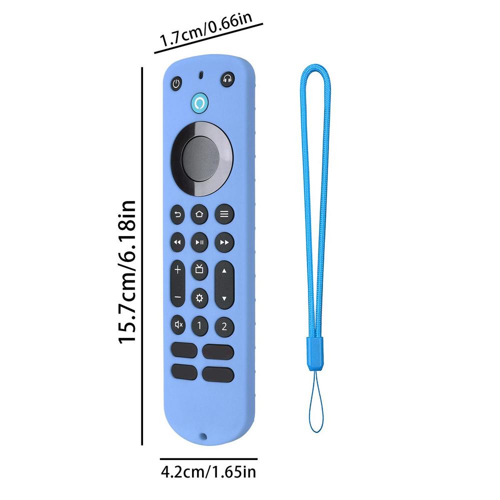 Silicone Remote Contro Case ForAlexa Voice Remote Pro Smart TV Accessories Shockproof Non-slip Protective Cover Remote Shell