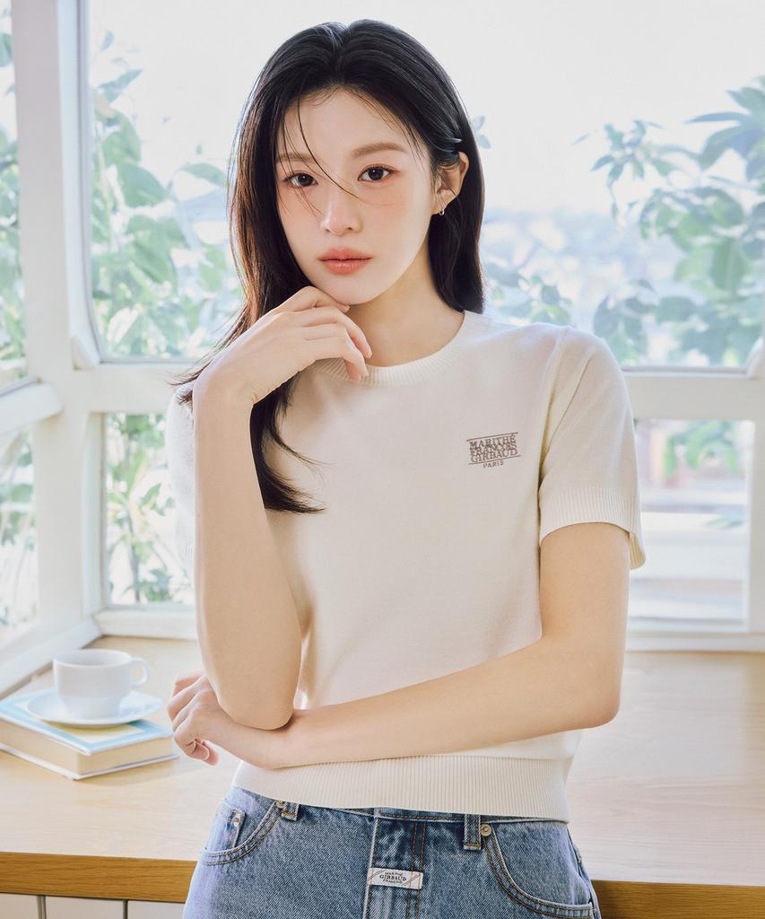 Malittepeulangsowajeobeo W Small Classic Logo Half Knit Pullover Ivory