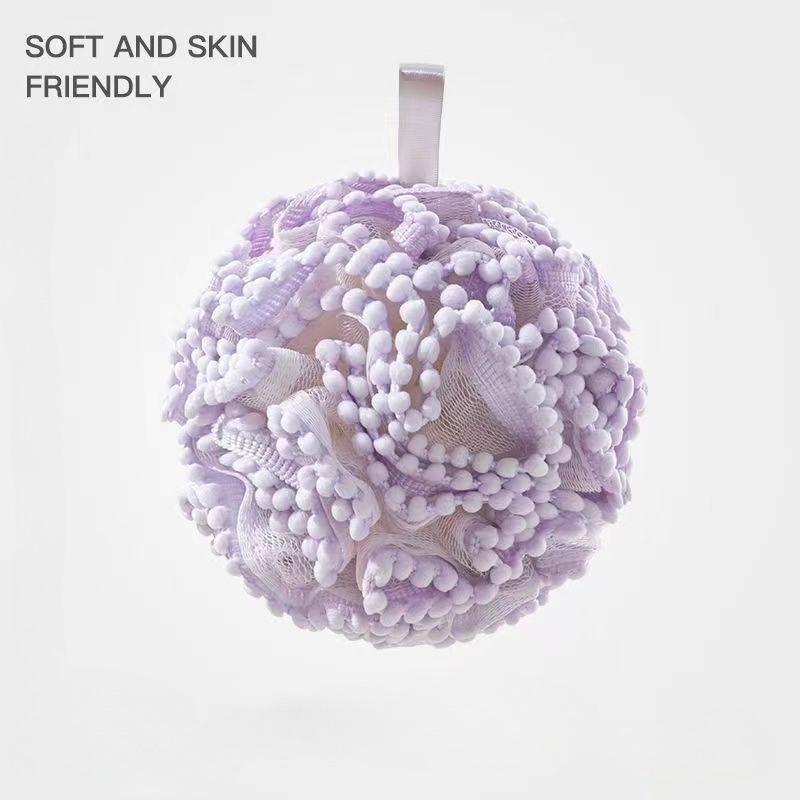 Bath Sponge Scrubber For Adults And Kids - Extra Soft Exfoliating Loofah Pouf For Shower Gel And Soap, Bath Gift Set Accessory