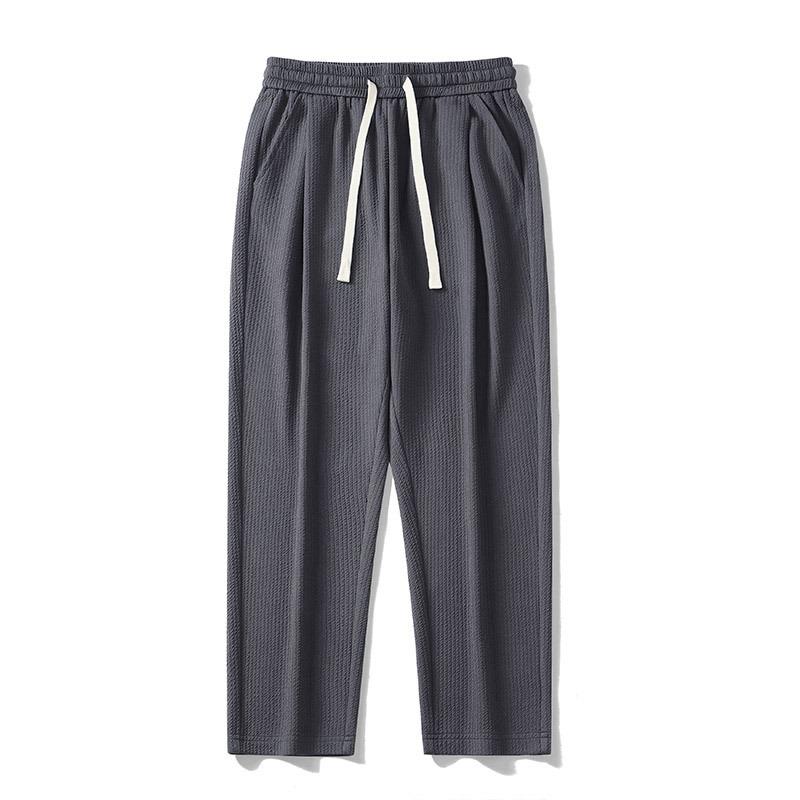 Pants men's spring and autumn new men's clothing trend straight loose casual trousers drape wide legs men