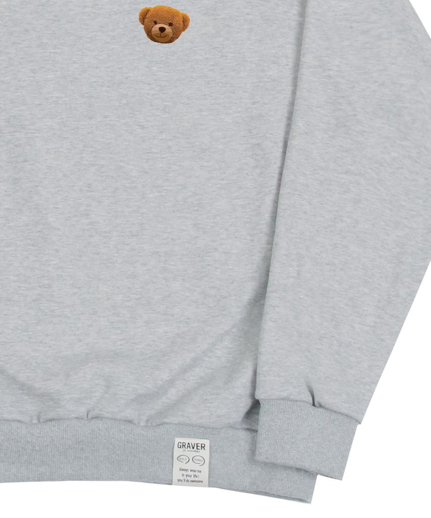 GRAVER [Unisex] Small Of Bear Sweatshirt_Gray