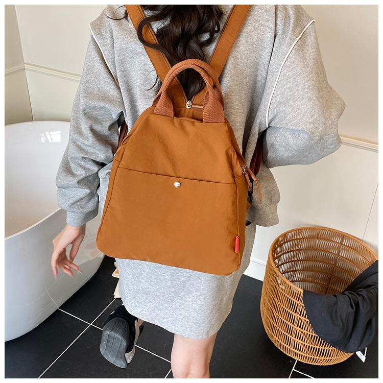Schoolbag Backpack Small Fashion Travel Backpack New Trendy Backpack Single Shoulder Portable Multifunctional Lightweight Bag