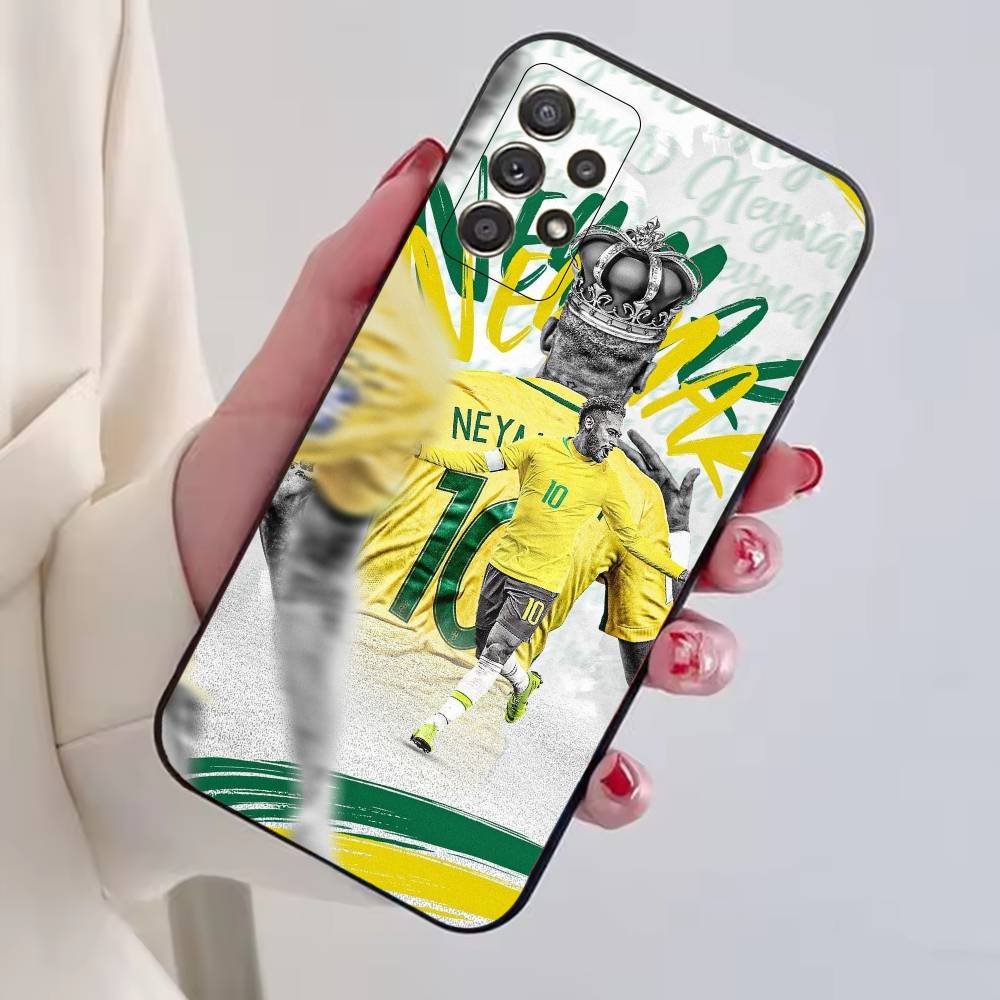 N-Neymar Jr Football C-Cheer Phone Case For Samsung S25,S24,S21,S22,S23,S30,Ultra,S20,Plus,Fe,Lite,Note,10,Black Cover