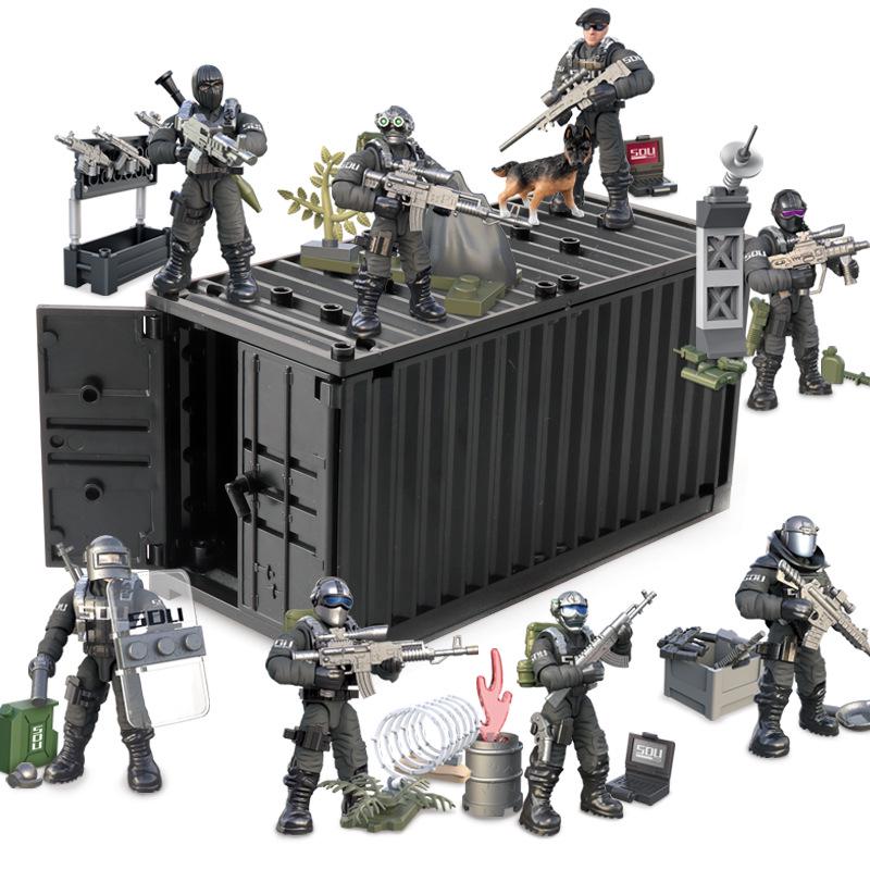 Xiang Jun Military Minifigure Building Blocks Toy - Movable Soldier Model for Boys