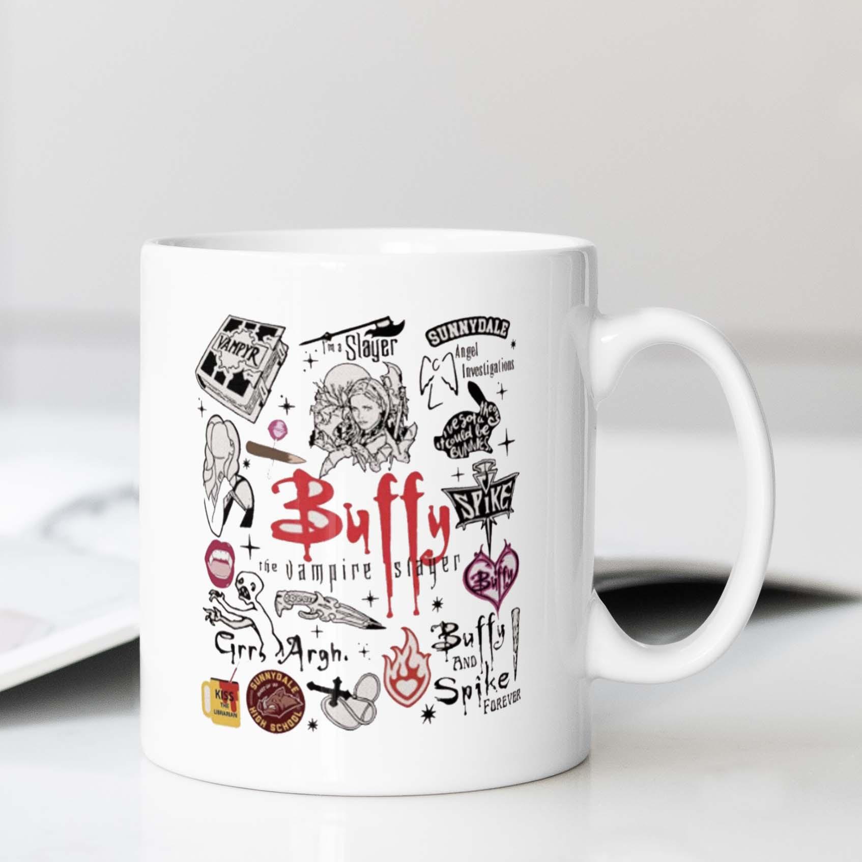 Funny Cup Buffy the Vampire Slayer 11oz Ceramic Mug Cup for Tea Cups Cute Mugs Original Breakfast Cups of Coffee Drinkware Beer About 330ml
