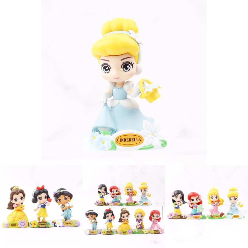 Classic Fairy Tale Princess Figurine Ariel Garden Dream Series Cake Topper Blind Box