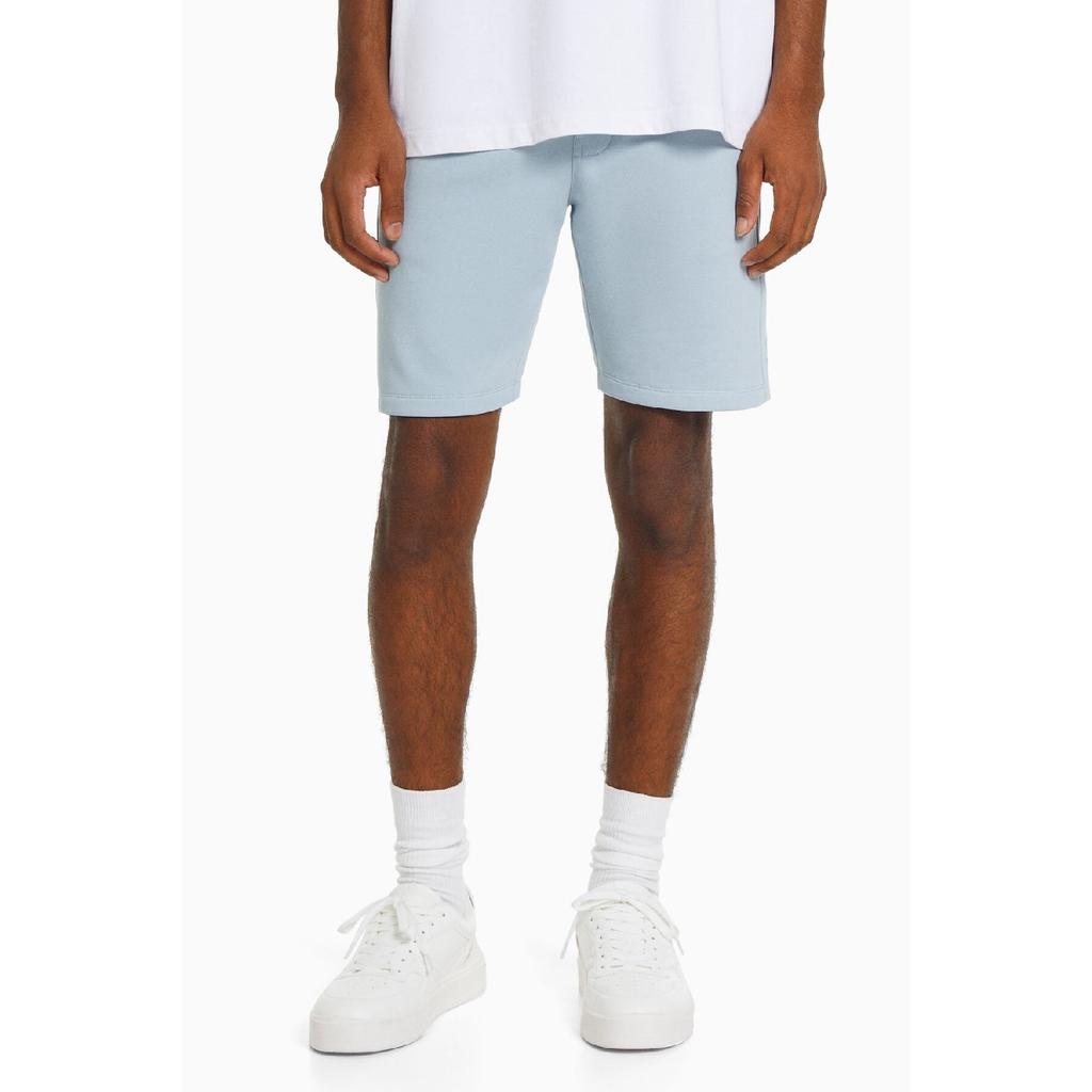 Basic Cotton Bermuda Shorts
