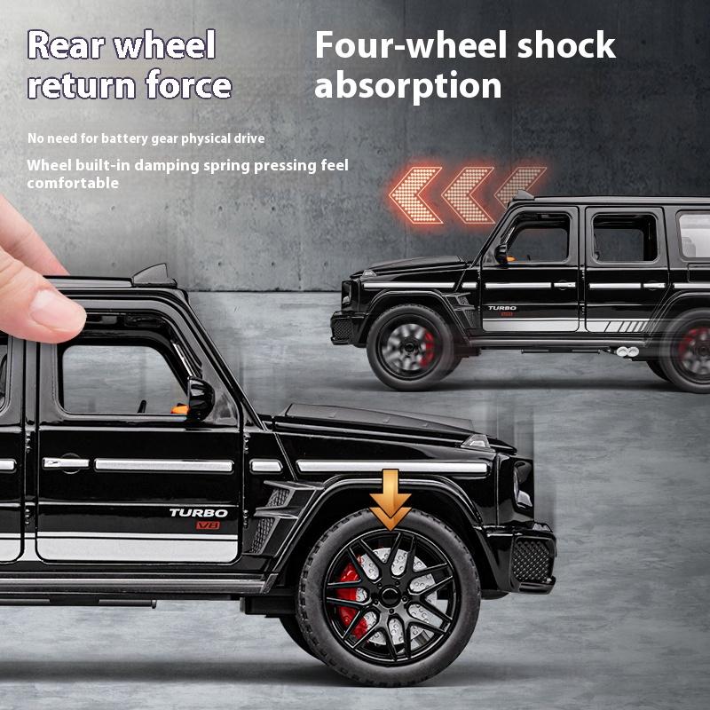 1/22 Scale Metal Diecast Brabus G800 Toy Cars Models Rubber Tires SUV Vehicles Toys 6 Doors Opened Off-road Collection Model Boys Gifts