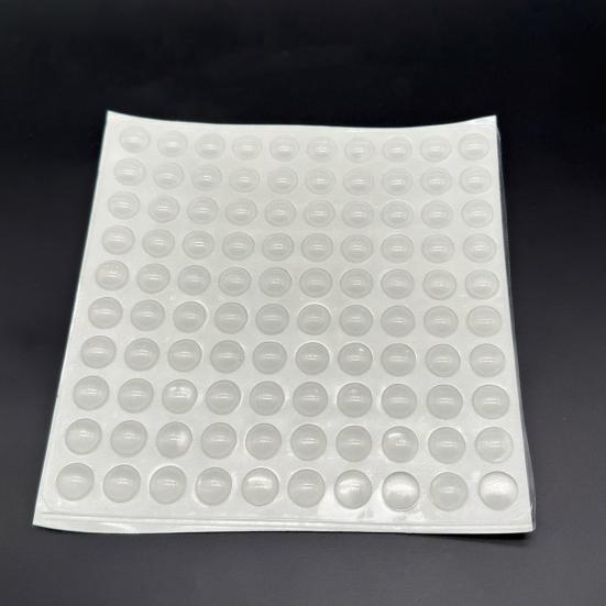 36/40/64/100 Peças Adesivos de Teclado de Silicone para Unhas Longas Transparentes Adesivo para Digitação para Nail Art Mulheres Teclado Elevado Bolhas Capas para Teclado de Laptop PC