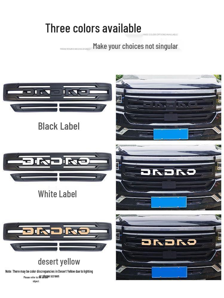Jiangling Avenue ZhiGuangZhe Grille Frame Black Warrior Exterior Trim Sticker