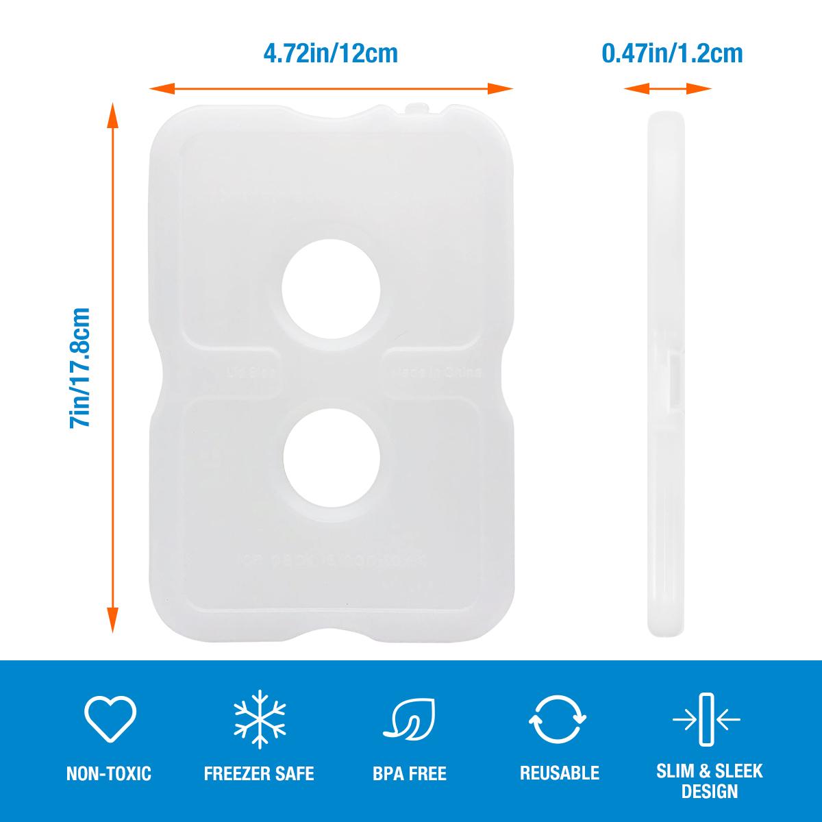 

Пакеты со льдом для ланч-боксов - Пакеты для заморозки - Оригинальный пакет-холодильник - Аксессуары для пляжа, кемпинга (Набор из 4) 7 inch