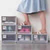 Transparent drawer style shoe box Plastic storage box Stackable No assembly required Dustproof and moisture-proof Storage items