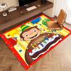 1pc Curious George Print Area Rug - Soft, Washable Non-Slip Indoor Mat, Living Room, Home Office Decorative Rug,Office Decorative