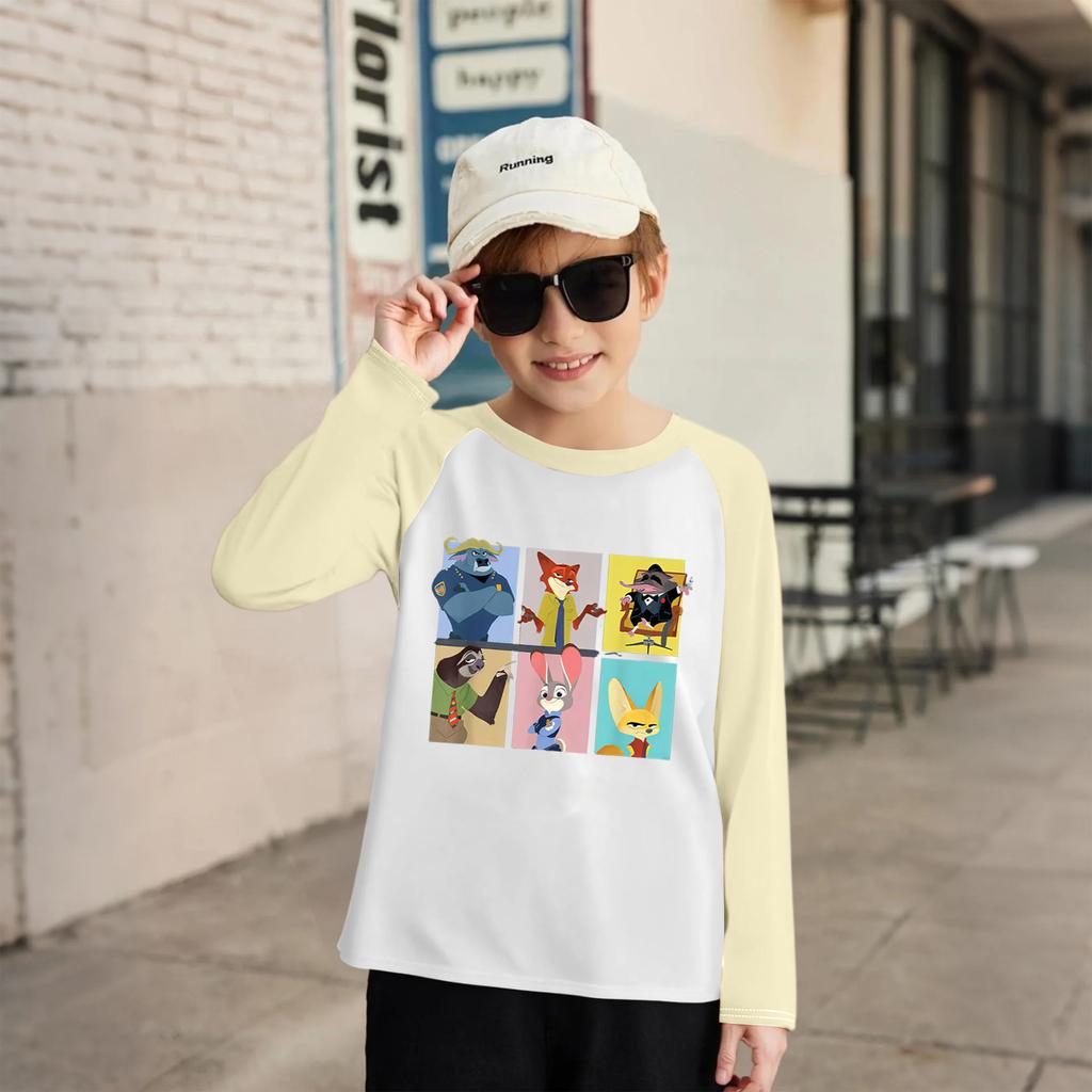 Modisches und bequemes Kinder-Langarm-Oberteil mit Rundhalsausschnitt und lockerem Schnitt