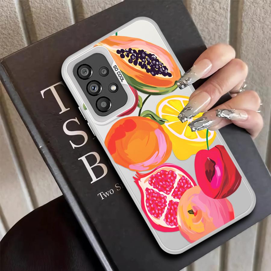 Case for Samsung Galaxy A31 A13 A14 A34 A15 A16 A21s A23 A35 A12 A24 A25 A17 A20s A26 Phone Cover Delicious Fruits