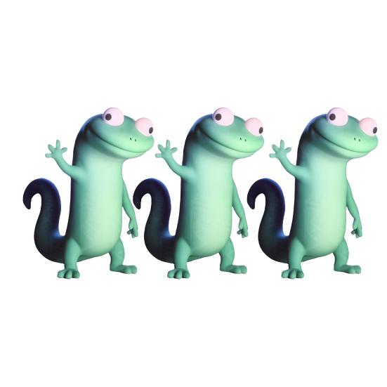 1/2/3/4/5/6/9/10/15Pcs Car Stickers Waterproof UV Resistant Strong Stickiness Self Adhesive Colorful Lizard Stickers Funny Decals