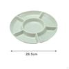 Appetizer Platter Divided Serving Tray Unbreakable Dried Fruit Snack Plate for Dessert