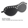 Faux Leather Eyeshade Couples Sex Toy Elastic Strap BDSM Blindfold Eye Mask for Sensory Deprivation Role Play Men Women Intimate Games