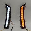 Car LED DRL Daytime running light For Subaru Forester 2013 2014 2015 2016 2017 2018 with Yellow turn signal Fog lamp