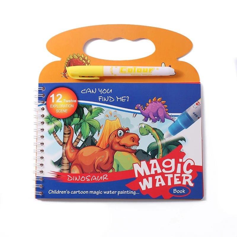 

Reusable Magic Water Coloring Books For Kids 2-4 Years Old Montessori Sensory Toys With Pen Early Education Learning Toy Gift