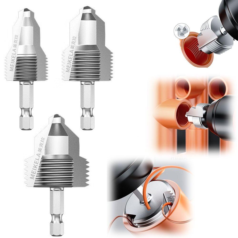 New 4 Points/6 Points/1 Inch PVC Pipe Threader Internal Thread Fast PPR Water Pipe Opener Tap Thread Tap Waterpipe Tapping Tool