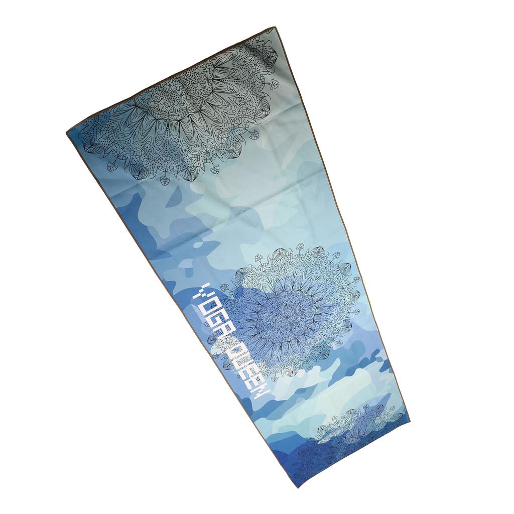 Yoga Mat Print Qucik Dry Non-Slip Foldable Yoga Towel Fitness Blanket