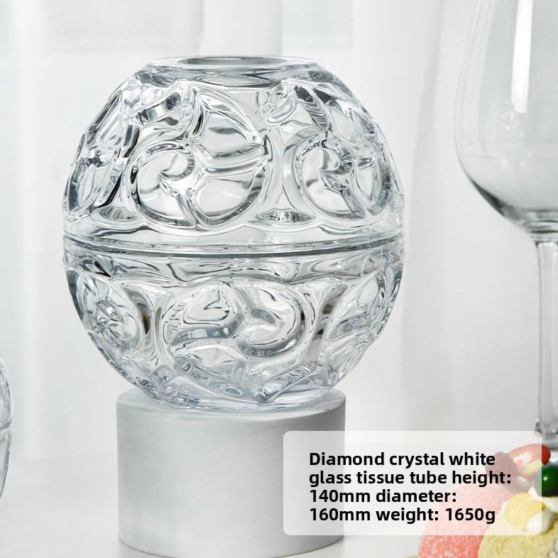 

Новый креативный ресторанный настольный утолщенный бытовой ящик для хранения с коробкой для салфеток, тубус для рулонной бумаги, стекло