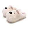 Westie Hund Baumwollpantoffeln Damen Winter Rutschfest Paar Plüschpantoffeln Dicke Sohle Warmes Fleecefutter
