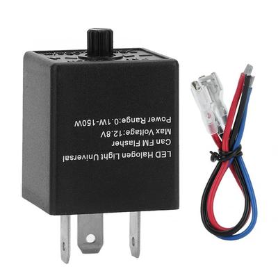 12V 3-PIN Nastaviteľné LED relé smeroviek Svetlo smeroviek Blinker Pre automobilové motocyklové príslušenstvo