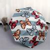 1pc Bow Pattern Automatic Folding Umbrella - Portable Foldable Design with 8 Ribs, Durable Plastic & Iron Frame, Casual Outdoor Accessory Fo