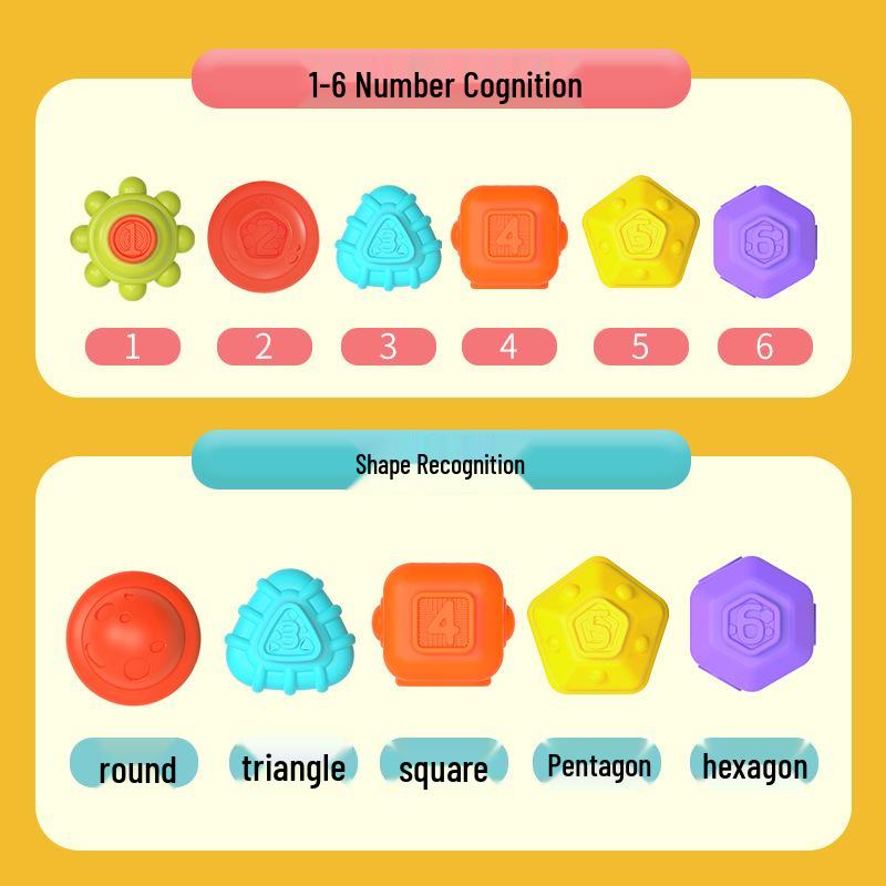 Rainbow Pop-It Cognitive Puzzle Stacking Toy for Toddlers, 2-4 Years, Educational Building Blocks