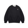 Men's Fake Two Piece Knit Sweater Crew Neck Casual Embroidered Pullover