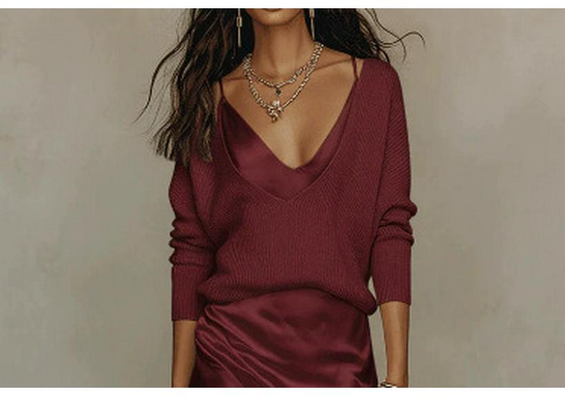 Abito e Top da Donna in Raso Stile Europeo & Americano Elegante Set da 2 Pezzi per il Lavoro (2026)