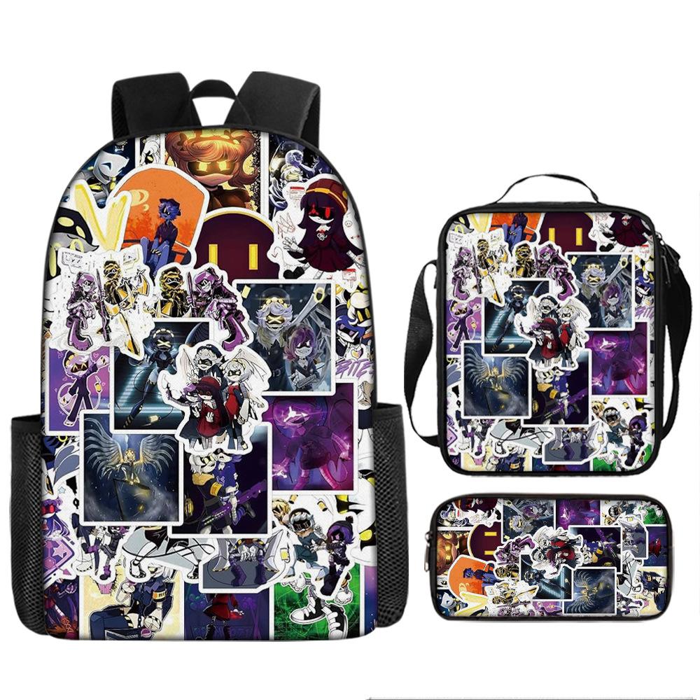 Inorganic Killer Children's School Bag Backpack Murder Drones Elementary School Cartoon Backpack Three-piece Set