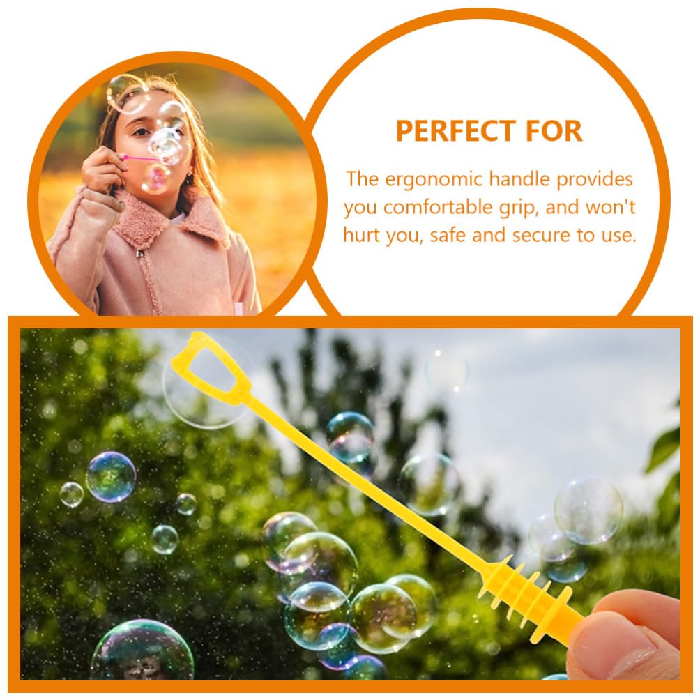 Lurrose Bubble Wand 30-Piece Set: Mini Bubble Wands, Empty Bottles, Lovely Colors, Perfect for Weddings, Parties, Kids, Homemade Bubble Solution,