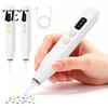 Rhinestone Art Pen Electric with Light, Wireless Rechargeable Vaccum Pen, Vacuum Suction 2 Levels, Faux Diamond for Adults Beginners Automatic