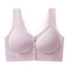 Three-dimensional 1D support front buckle nursing women's comfort without steel ring full fixed cup gathering vest bra 11