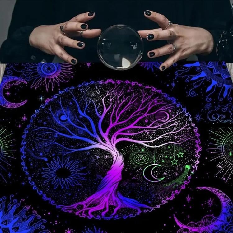 50x50/60x60/75x75cm Tarot Tablecloth Mat Divinations Board Game Oracles Card Pad