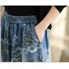 DIMANAF Plus Size Autumn 2025 Jeans New Long Pants Women Loose Denim Trousers Big Size Casual Floral Print
