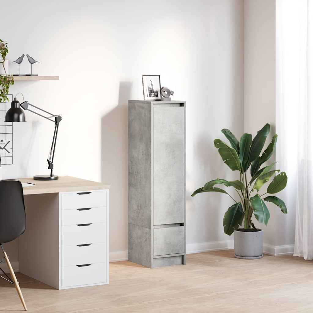 Highboard Concrete Grey 29.5 x 34 x 119.5 cm Particleboard