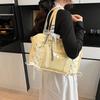 Trend Japanese College Style Jk Uniform Bag Large Capacity Class Commute Shoulder Armpit Bag Casual Portable Tote Bag