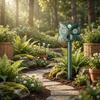 Outdoor Animal Repeller with Ultrasonic Sound Motion Sensor and Waterproof Design for Garden Yard Farm Protection Stake Mounted