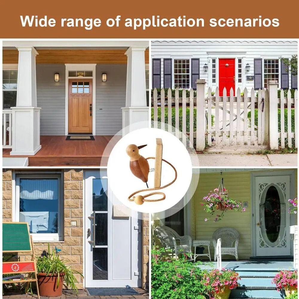 Handmade Pendant Doorbell Housewarming Wooden Woodpecker Door Knocker  Guest Arrival