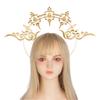 Handmade Halo Crown Headpiece Lolita Goddess KC Gothic Angel Headband Halloween Christmas Party Headdress Hair Accessories