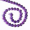 Violet Quartz Onyx Stone Beads 15"Strand Smooth Loose Spacer Beads 4/6/8/10/12mm for Jewelry Making DIY Bracelets Accessories