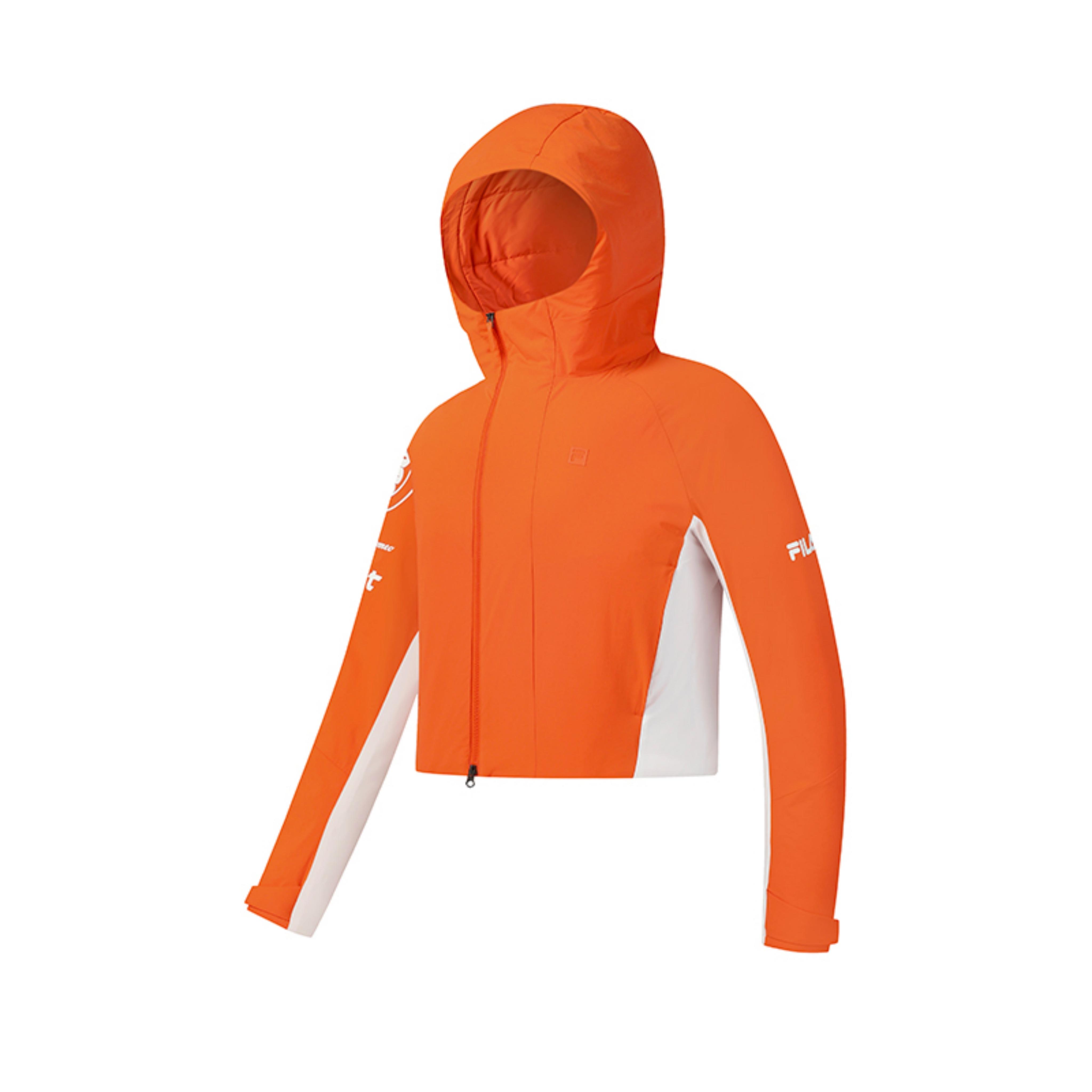 

FILA Explore Fashionable Personality Trendy Outdoor Mountain Casual Comfortable Versatile Warm Hooded Cotton Jacket Women jackets A11W617901FOR XL