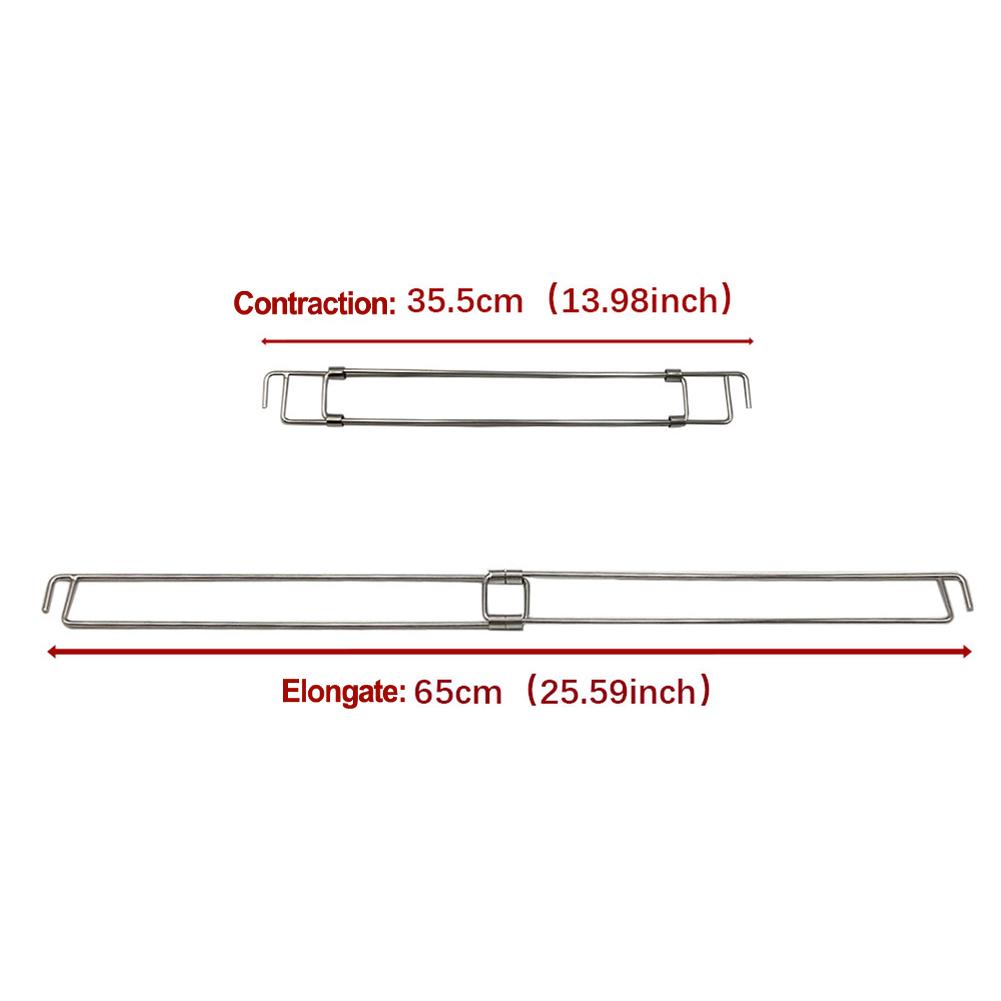 RV Refrigerator Bar Stainless Steel Adjustable Fridge Tension Rod Holds Food Drinks In Place,Tension-Style 35.5-65CM Kitchen Kit