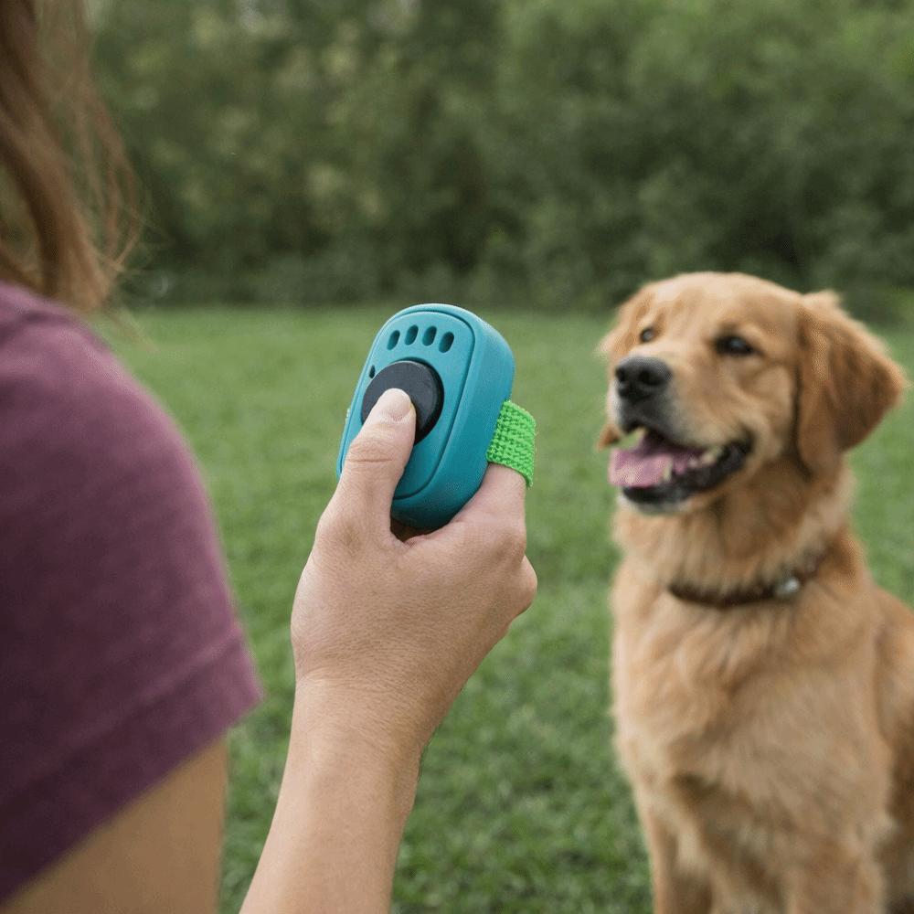Lightweight Dog Thumb Training Clickers Interactive Sound Clicker Obedience Training