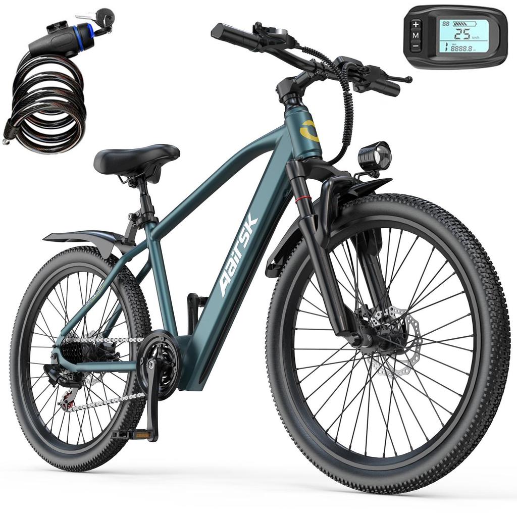 Electric Bike for Adult Aairsk GT300 24inch 36V10AH Battery